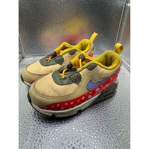 Nike Air Max 90 Toddler Mushroom Polka Dot Sneakers DR0422-200 Size 6C